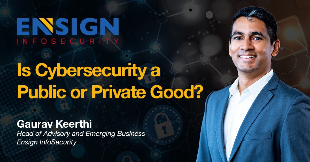 Is cybersecurity a public or private good?
